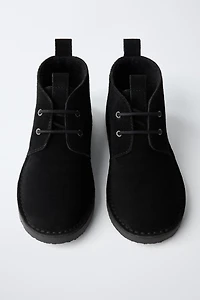 LINED LEATHER BOOTS