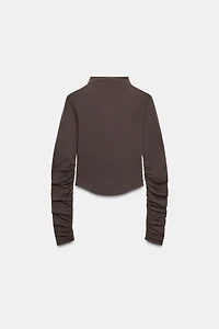 T-SHIRT COTON MODAL PLIS