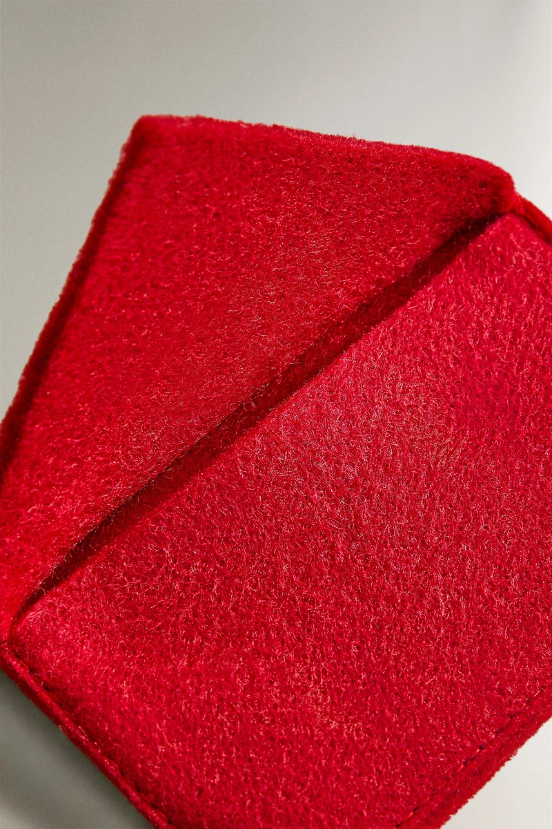 SANTA CLAUS FELT ENVELOPE CHRISTMAS TREE ORNAMENT