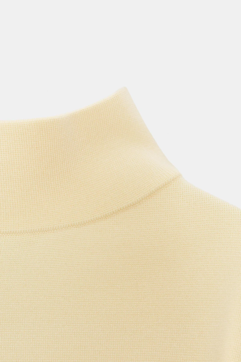 SHORT SLEEVE SHOULDER PAD KNIT JUMPER