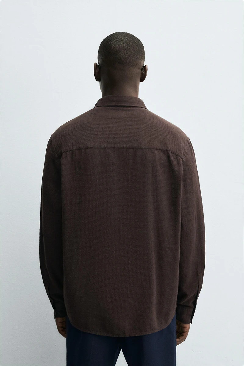 TEXTURED CHECKERED SHIRT