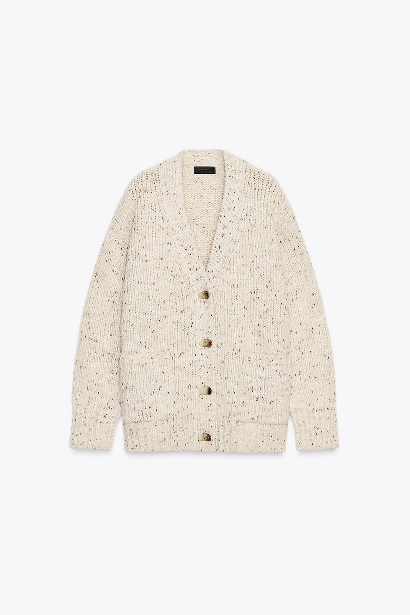 PINCHITA OVERSIZED KNIT CARDIGAN