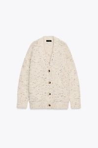 PINCHITA OVERSIZED KNIT CARDIGAN