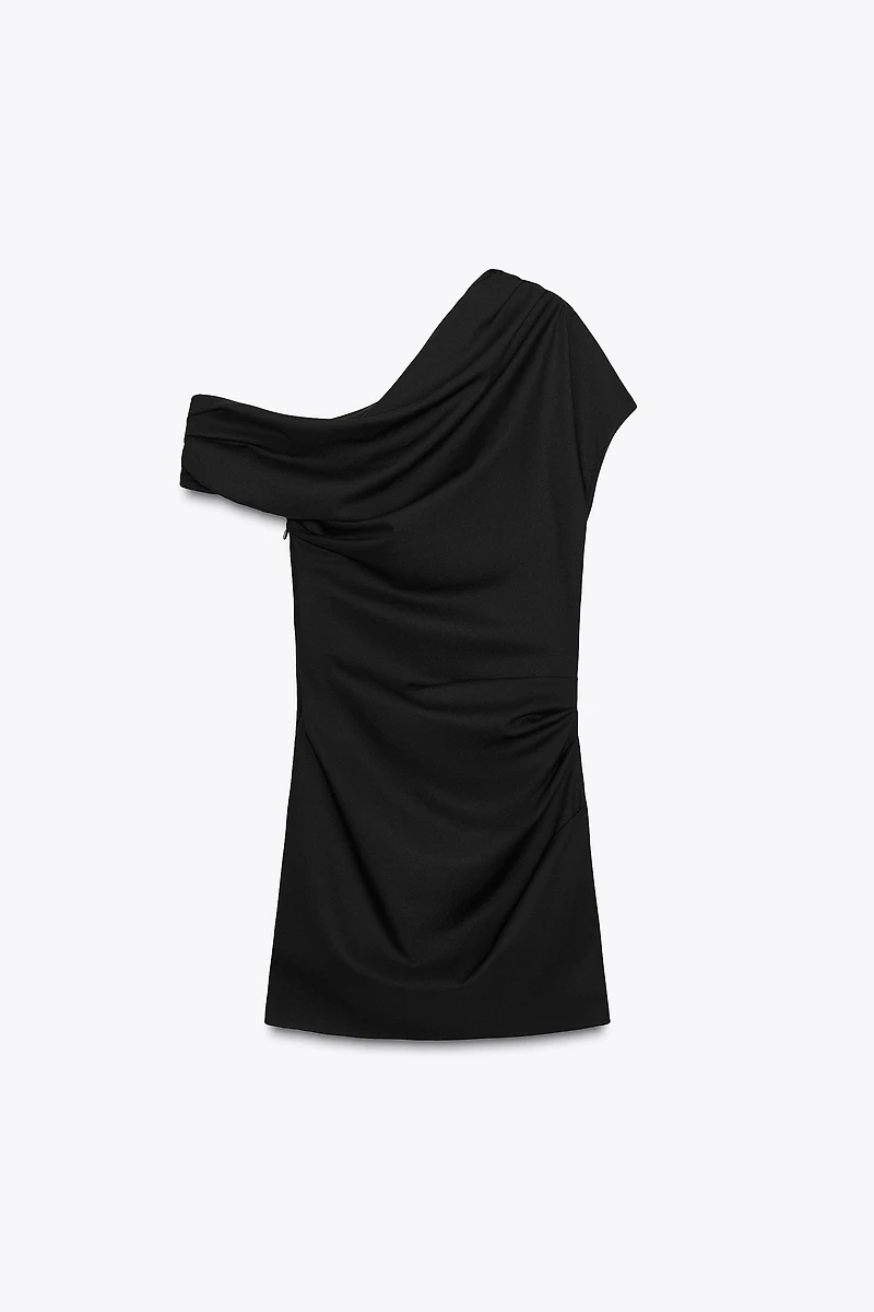 ROBE COURTE ASYMÉTRIQUE
