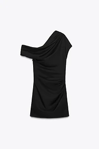ROBE COURTE ASYMÉTRIQUE