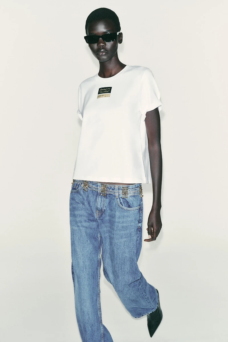 SHORT SLEEVE T-SHIRT WITH LABEL