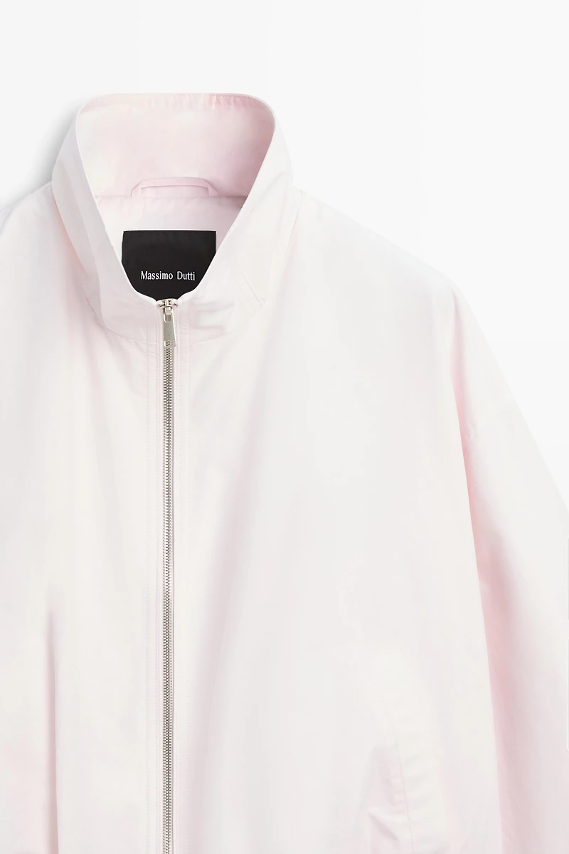 High neck bomber jacket