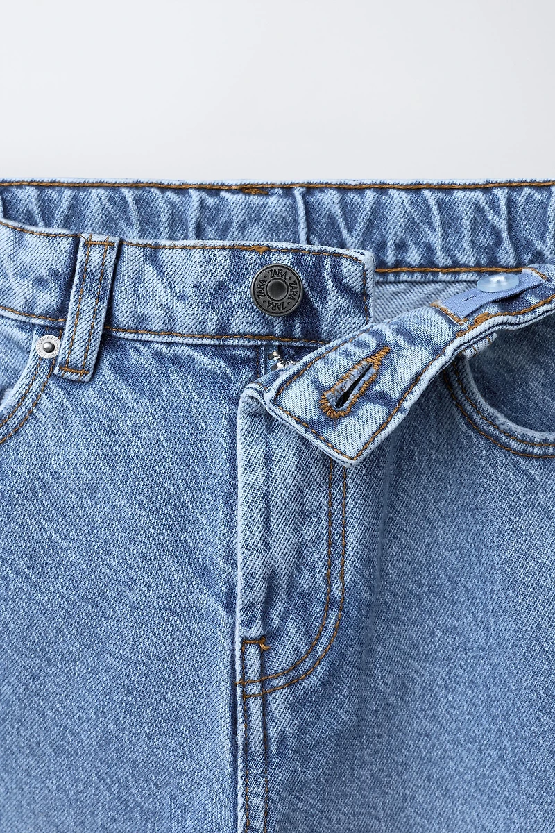 EMBROIDERED BALLOON JEANS