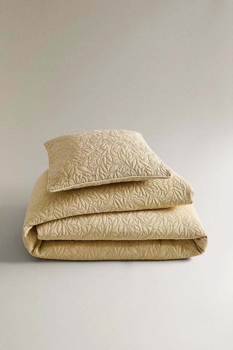 ÉDREDON MICROFIBRE FEUILLES