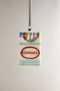 BOX OF CRAYONS CHRISTMAS TREE ORNAMENT