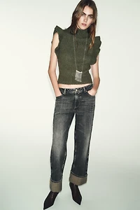 WOOL VEST WITH RUFFLES
