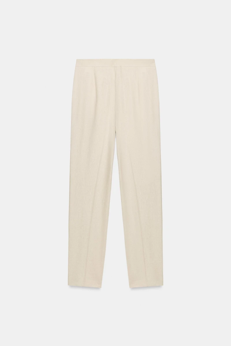 PANTALON SLIM AVEC LIN