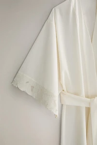 COTTON ROBE WITH EMBROIDERY