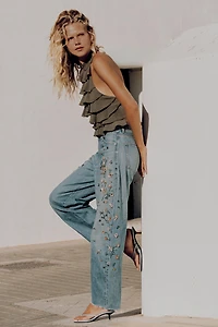 TOP HALTER EN GEORGETTE