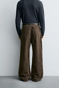 BAGGY FIT CORDUROY PANTS
