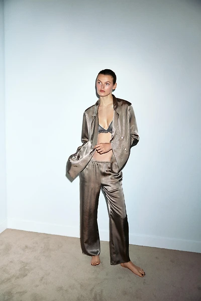 STRIPED PAJAMA PANTS