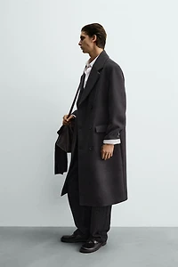 MANTEAU CROISÉ À CARREAUX