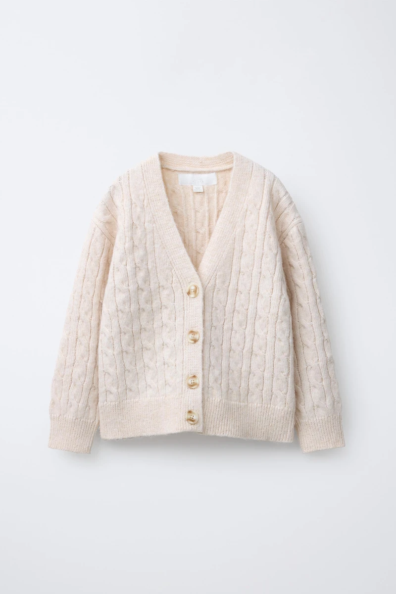 CABLE KNIT CARDIGAN