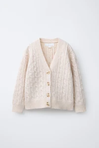 CABLE KNIT CARDIGAN