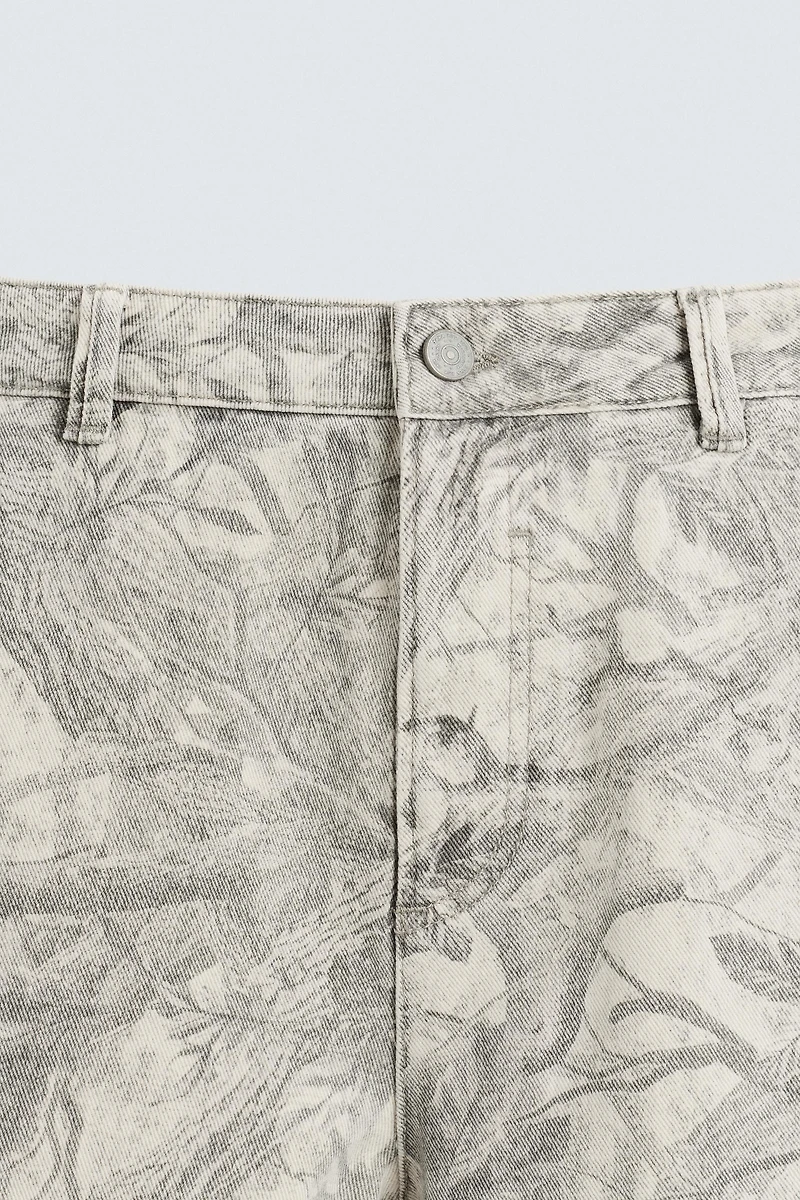 ABSTRACT PRINT CARPENTER PANTS