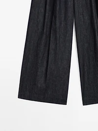 Jean large taille haute