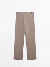 100% wool tailored fit trousers - LIMITED