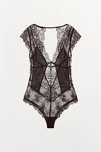 COMBINATION LACE BODYSUIT