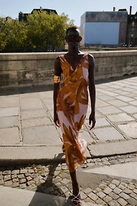 ROBE MIDI IMPRIMÉE