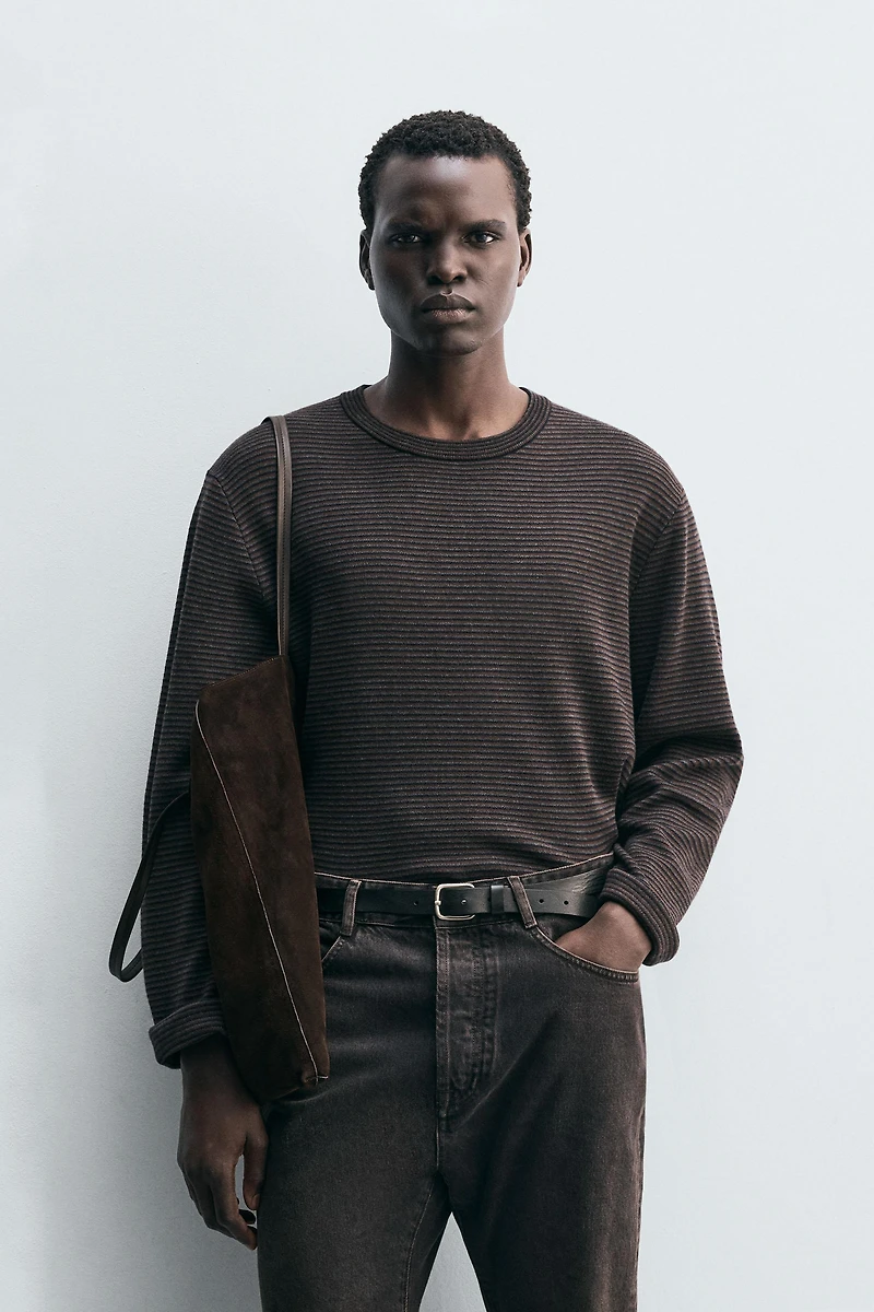 PULL EN JACQUARD À RAYURES