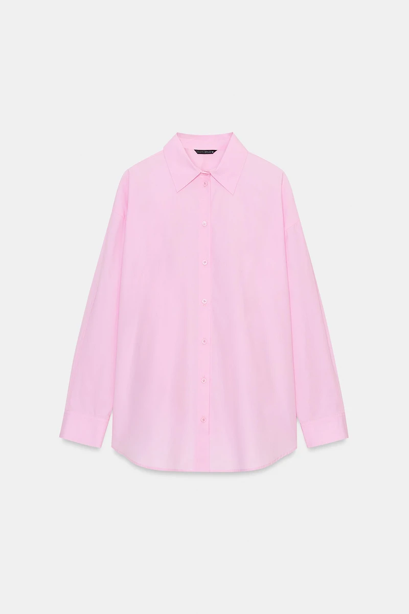OVERSIZED POPLIN SHIRT