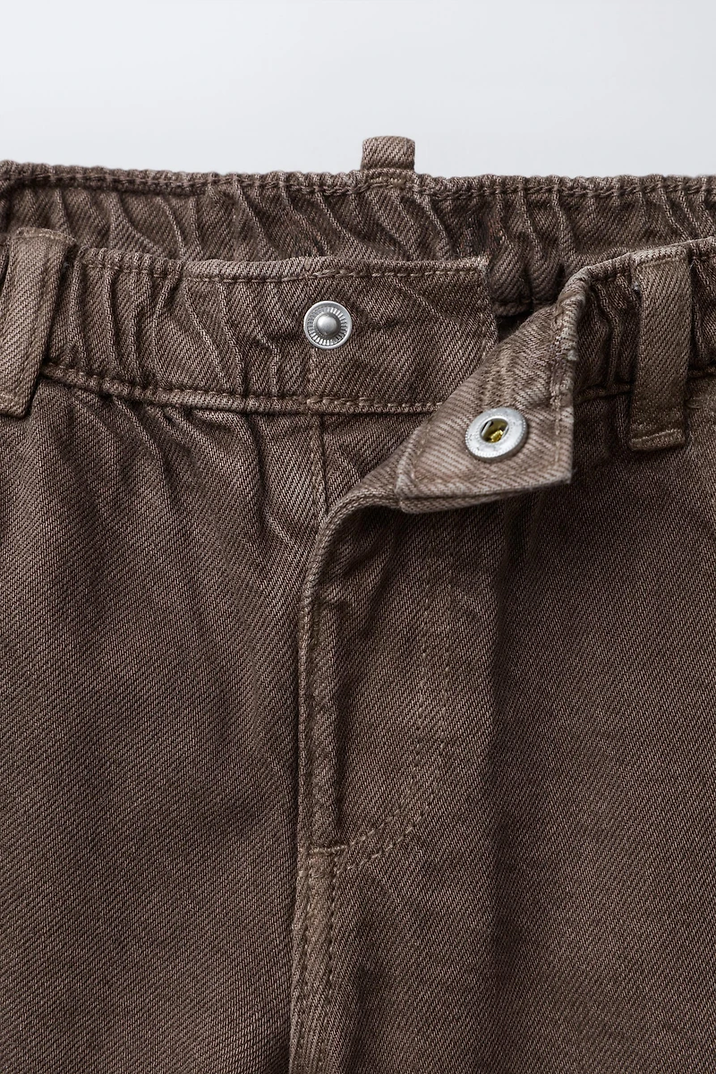 PANTALON BAGGY EN SERGÉ