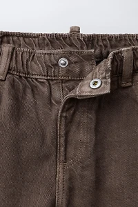 PANTALON BAGGY EN SERGÉ