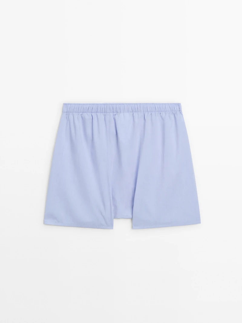 Plain poplin boxers