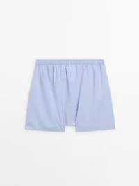 Plain poplin boxers