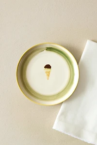 STONEWARE ICE CREAM DESSERT PLATE