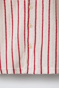 STRIPED KNIT SHIRT