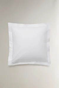 PERCALE COTTON PILLOWCASE WITH FLANGE (500 THREAD COUNT)