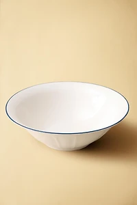 SALAD BOWL WITH CONTRAST RIM