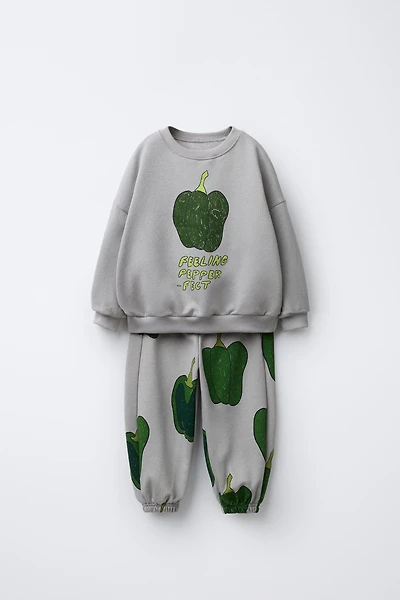 ENSEMBLE DE JOGGING SWEAT ET JOG IMPRIMÉ