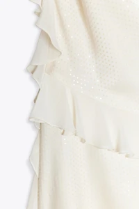 SPARKLY RUFFLED SHORT DRESS