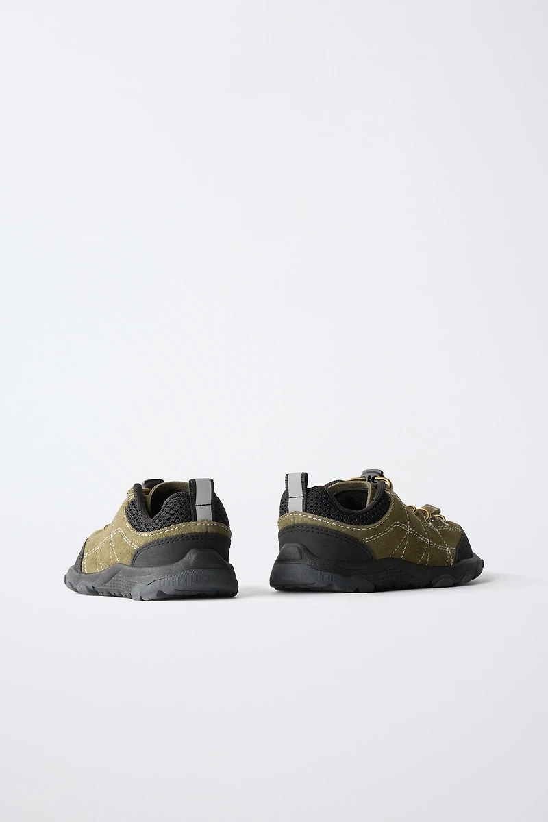 BASKET BAREFOOT EN CUIR