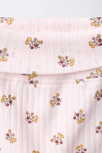 ENSEMBLE VESTE, BODY ET LEGGING IMPRIMÉ FLEURS