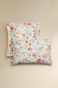 FLORAL PRINT SATEEN PILLOWCASE