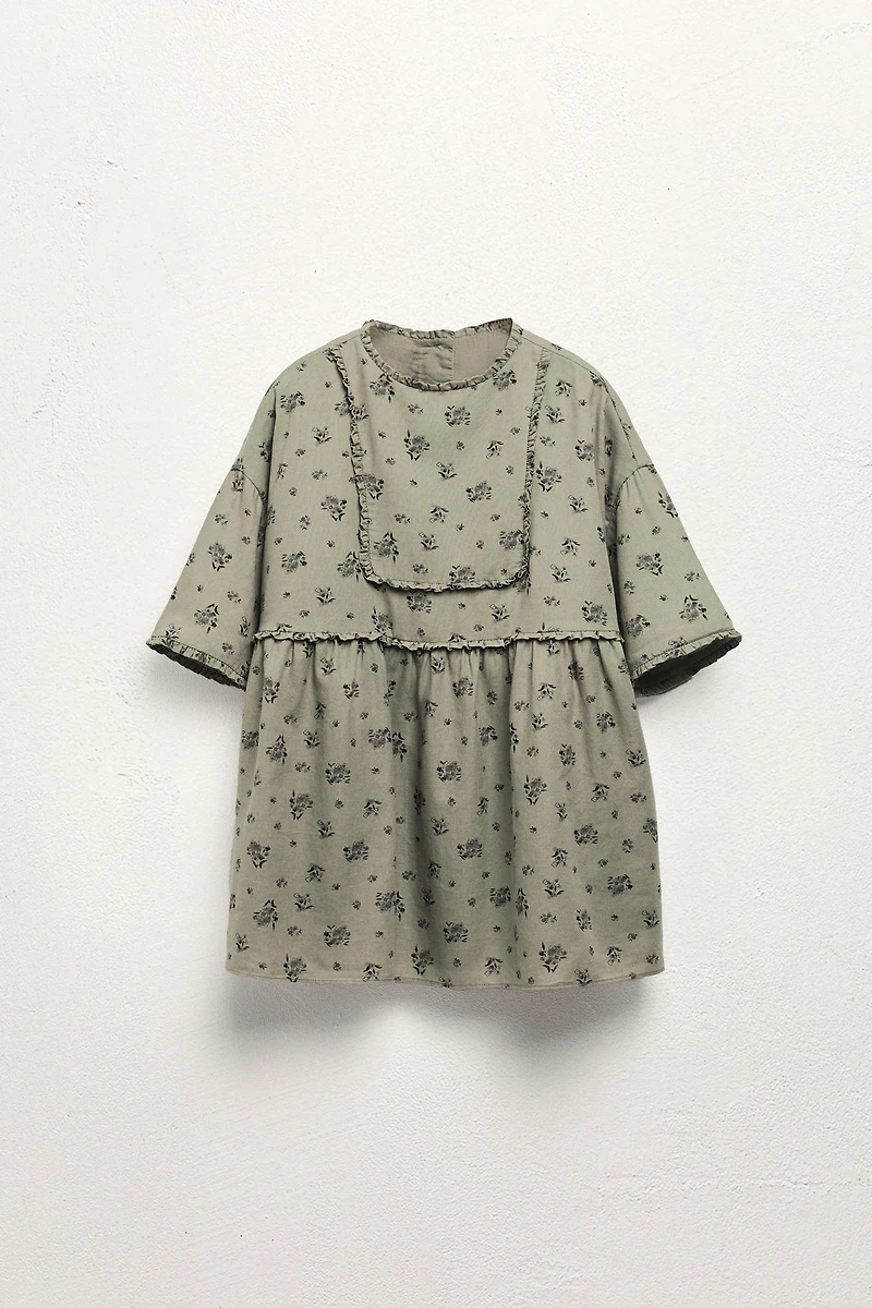 2-5 YEARS / LIMITED EDITION RUFFLED FLORAL DRESS