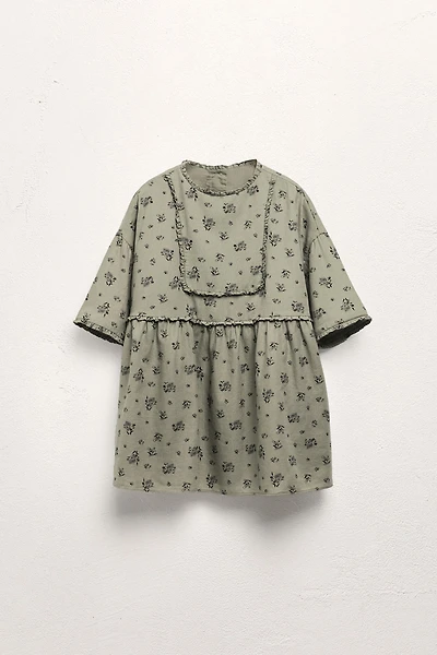 2-5 YEARS / LIMITED EDITION RUFFLED FLORAL DRESS
