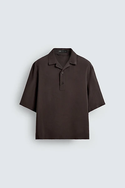 FLOWY POLO SHIRT