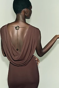 CHAIN OPEN BACK DRESS