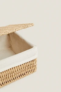 BASKET WITH FABRIC LINING