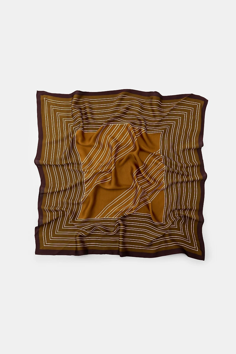 FOULARD À IMPRIMÉ RAYURES