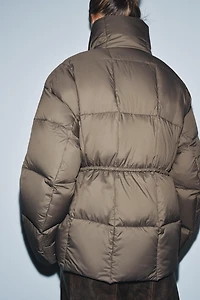 SHORT BELTED PUFFER COAT ZW COLLECTION